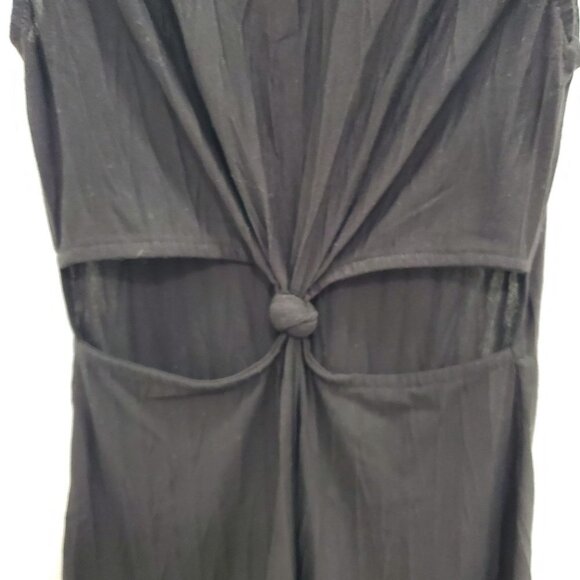 Volcom Women's Black Crinkle Back Cut Out Sleeveless Bodycon Dress Size S - Picture 5 of 6